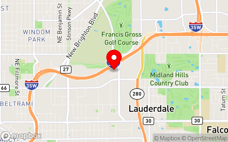 Map for Hennepin Healthcare Trauma Conference at 1330 Industrial Boulevard Northeast, Minneapolis, MN 55413