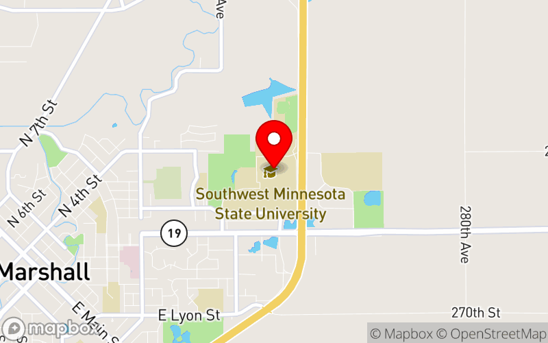 Map for Understanding Minds, Transforming Care: A Mental Health and Neurodiversity Conference at 1501 State St, Marshall, MN 56258, United States