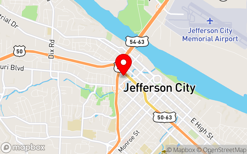 Map for Annual Conference 2026 at 610 Bolivar St, Jefferson City, MO 65101, United States