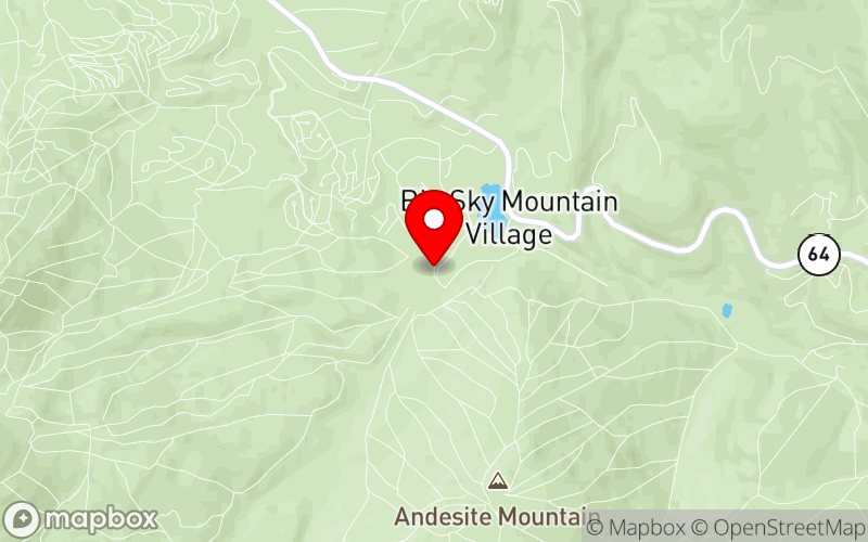 Map for 27th Annual Summer Conference on Women's Health at Big Sky Resort, Big Sky, MT