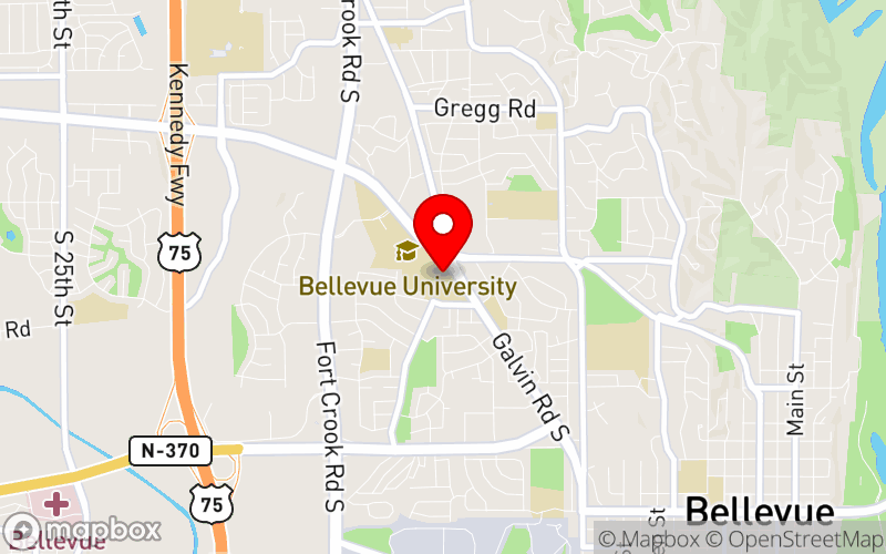 Map for Nebraska Counseling Association 2026 Spring Conference at 1000 Galvin Road South, Bellevue, Nebraska 68005