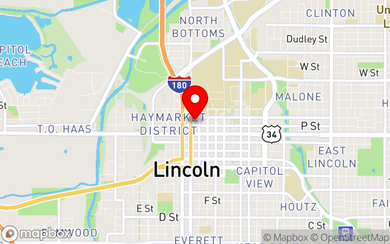Map for NHPCA Annual Conference "Living A Good Life...with Every Note: The Music of a Lifetime" at 1040 P Street, Lincoln, NE 68506-5916, United States