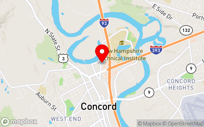 Map for NASW New Hampshire 2026 JEDI Symposium at 70 Constitution Ave, Concord, NH 03301, United States