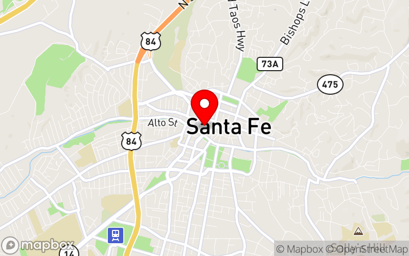 Map for 2026 Winter Conference at 100 Sandoval St, Santa Fe, NM 87501, United States