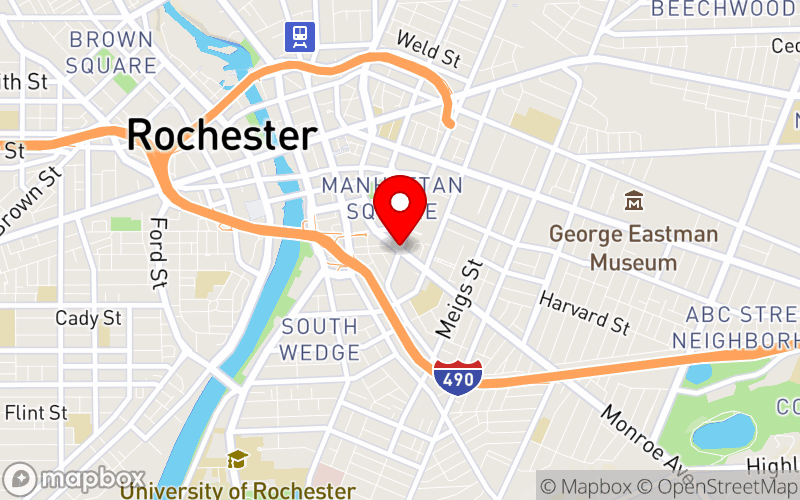 Map for Hope and How 2026 at Monroe Community College, R. Thomas Flynn Campus Center | Building 3, Rochester, NY