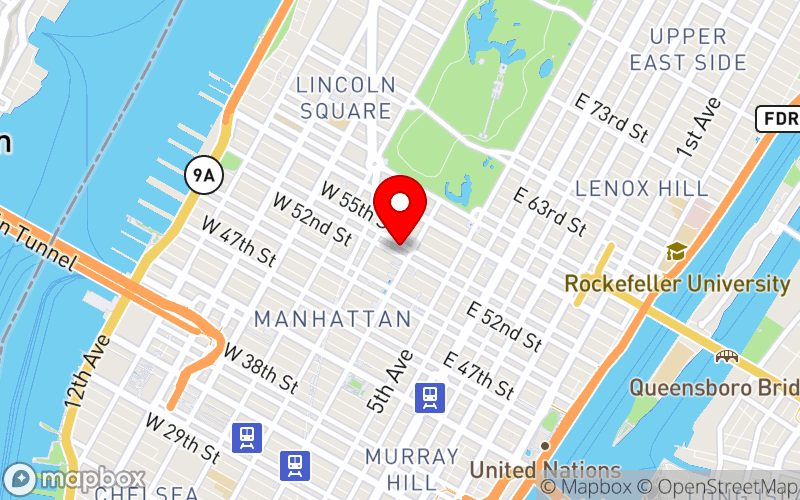 Map for 9th Annual Conference on Challenges in Mental Healthcare for the Primary Care Provider at 1335 Avenue of the Americas, New York, NY 10019-6078