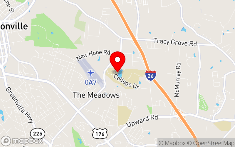 Map for Henderson County Behavioral Health Conference at 180 W Campus Dr, Flat Rock, NC 28731