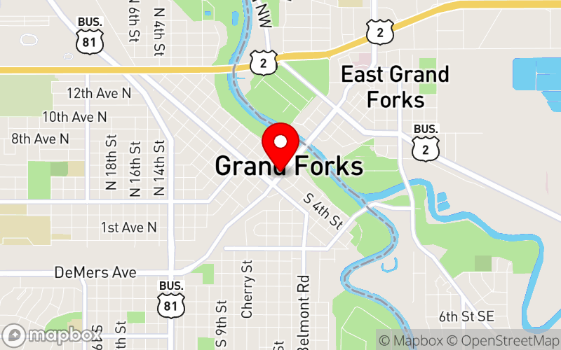 Map for Dakota Conference on Rural Health at Alerus Center, Grand Forks, North Dakota
