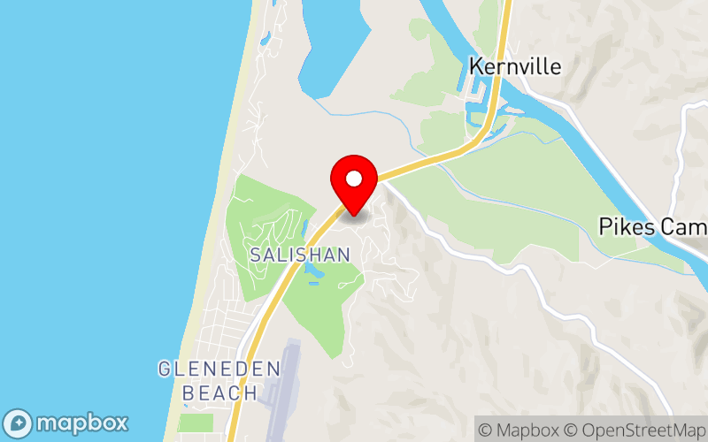 Map for 2026 OTA Professional Development Conference at 7760 US-101, Gleneden Beach, OR 97388