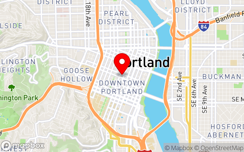 Map for 2026 AMHCA Annual Conference at 921 SW Sixth Avenue, Portland, OR 97204