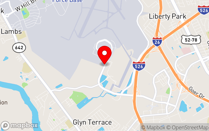 Map for 2026 HAP Conference at 5505 International Blvd, North Charleston, SC 29418