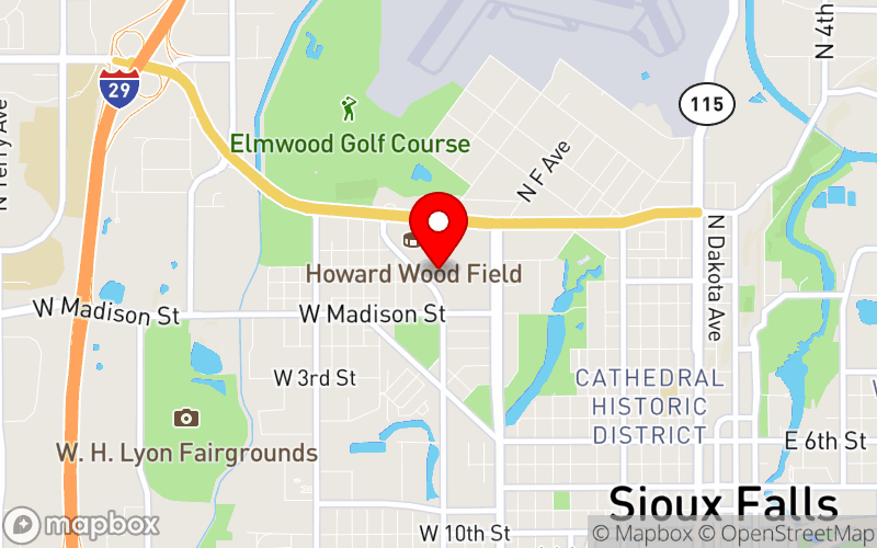 Map for Spring Parkinson's Awareness Conference at 1201 N. West Ave, Sioux Falls, SD 57104