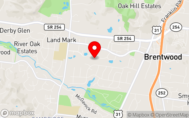 Map for 2026 THEA Conference & Expo at 5201 Virginia Way, Brentwood, TN 37027