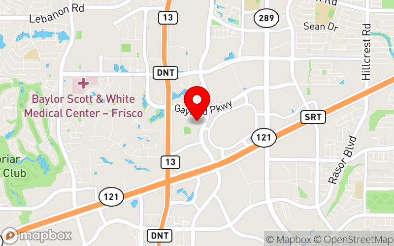 Map for 2026 SWPA Convention at 7600 John Q Hammons Dr, Frisco, TX 75034