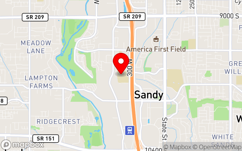 Map for CIT Utah 2026 Conference and Luncheon at 9750 S. 300 W., Sandy, UT 84070