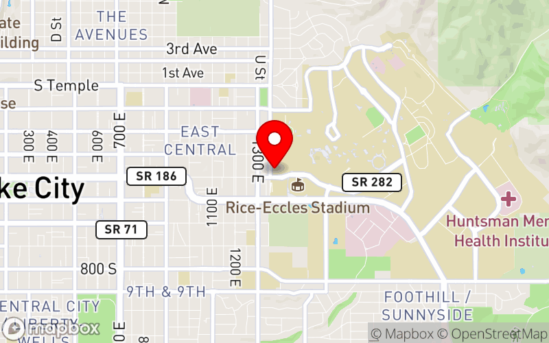 Map for Post Traumatic Growth & Suicide Prevention Conference at 383 S. University St. Room 6200, Salt Lake City, UT 84112