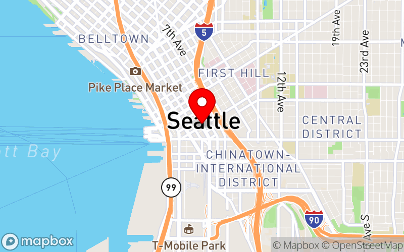Map for Emergency Medicine & Mental Health at Round-trip Seattle, Washington