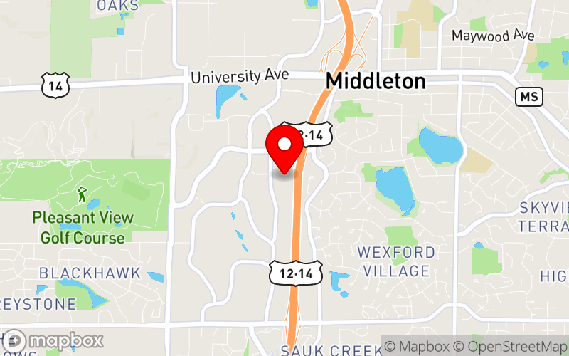 Map for 2026 Annual Conference at 1313 John Q. Hammons Drive, Middleton, WI 53562