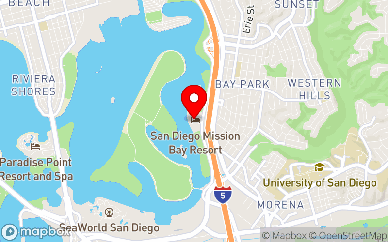 Map for 2027 Summit at 1775 E Mission Bay Dr., San Diego, CA 92109