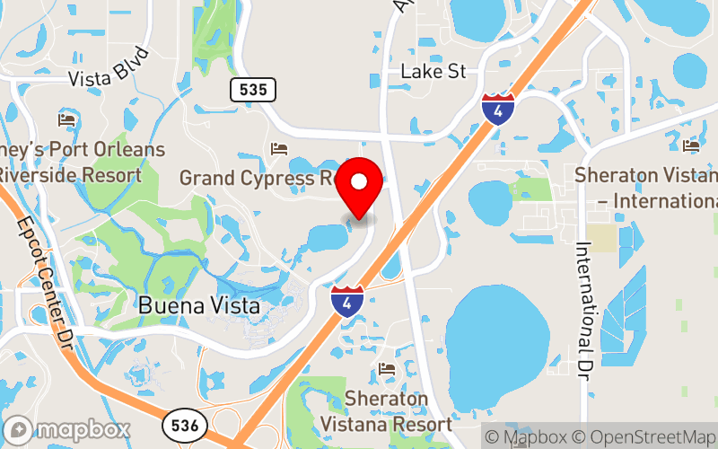 Map for CME Conference - Orlando, Florida | October 20-23, 2027 | Outpatient Medicine at 2000 Hotel Plaza Boulevard, Lake Buena Vista, FL 32830