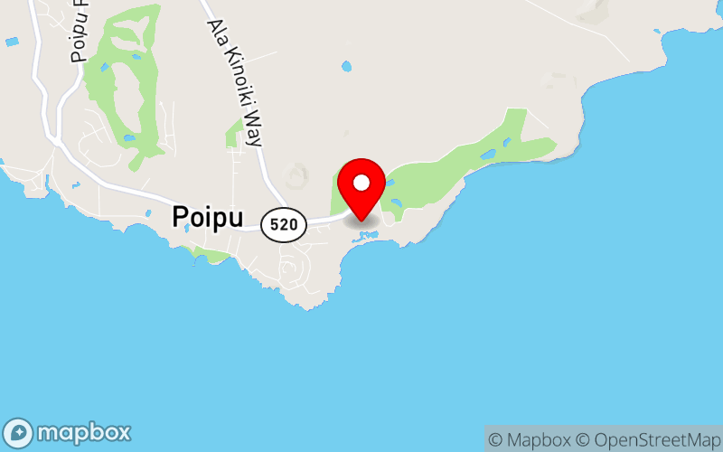 Map for Internal Medicine for Primary Care: Nutrition/Obesity/Pain/Pulm at 1571 Poipu Road, Kauai, Poipu, Hawaii 96756