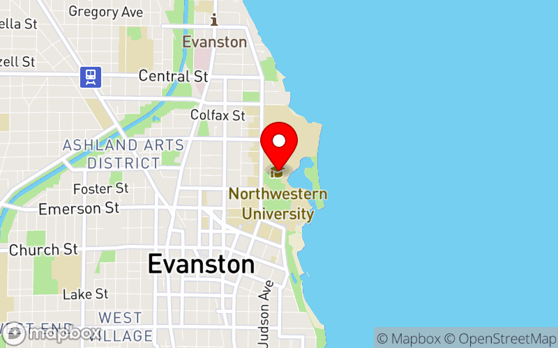 Map for Bi-Annual Adolescent Mental Health and Well-Being Summit at 2029 Sheridan Road, Evanston, IL 60208