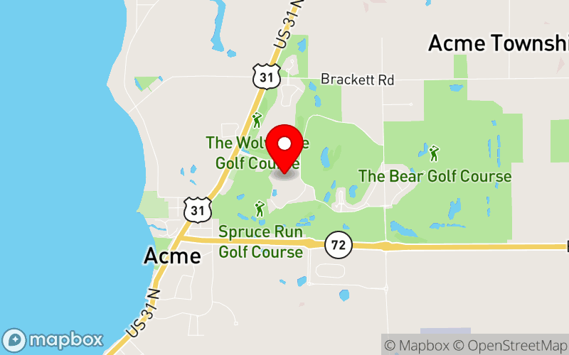 Map for 2027 Annual Conference at 100 Grand Traverse Village Blvd, Acme, MI 49610, United States