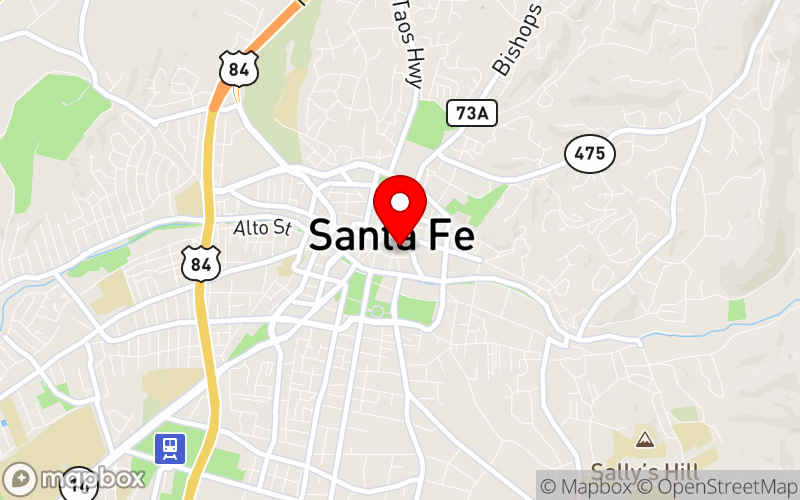 Map for 2027 Summer Conference - Santa Fe, NM at 100 East San Francisco Street, Santa Fe, NM 87501
